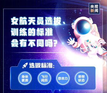 女航天员上太空有啥不一样？这些优势不可替代