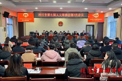 枝江市第七届人大常委会第二次会议召开