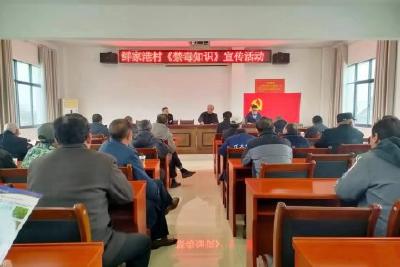 七星台镇鲜家港村：禁毒宣传护健康 筑牢无毒防护墙