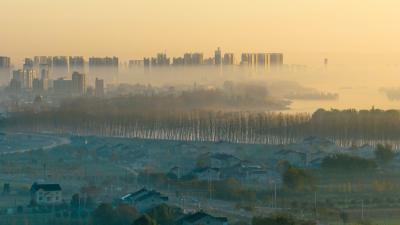 【学习强国】【每日一景】湖北枝江：“飞阅”董市 云雾缭绕美如画