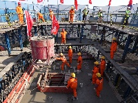 图集 | 枝江长江大桥北岸主塔封顶！