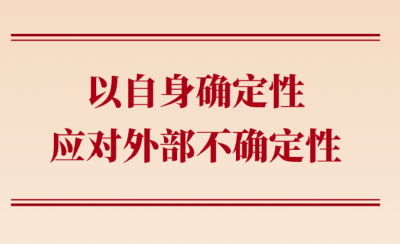 学习手记丨以自身确定性应对外部不确定性