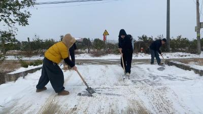 问安镇龙泉堂村清雪除障守护村民出行