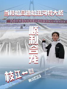 湖北枝江：当枝松高速松滋河特大桥顺利合龙