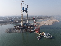 图集 | 震撼！云看枝江长江大桥建设