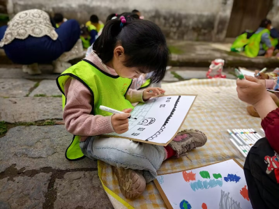 枝江市江口幼儿园开展春游活动