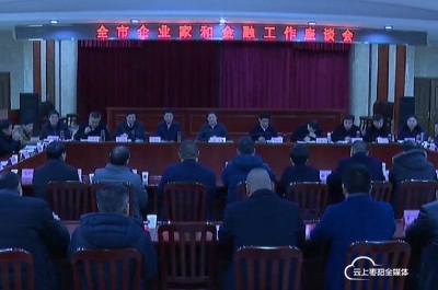 我市召开企业家和金融工作座谈会