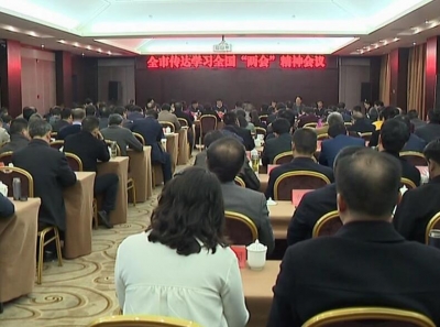我市召开会议传达学习全国“两会”精神