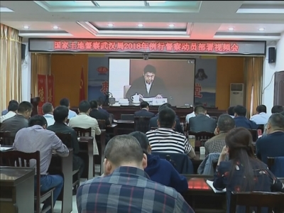 我市收听收看国家土地督察武汉局2018年例行督察动员部署视频会