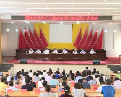 市委市政府举办顺城北关片区旧城改造项目规划设计咨询会