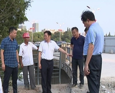 何飞到顺城路建成通车现场指导工作