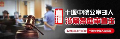 直播：十堰中院公审31人涉黑案庭审直击