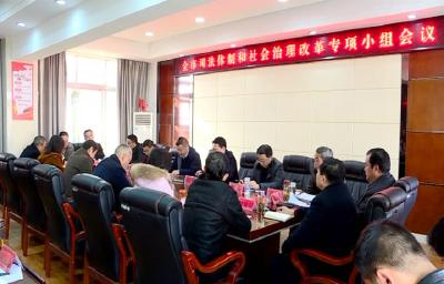 全市司法体制和社会治理改革专项小组会议