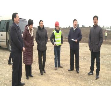 市领导督办枣琚路安全施工及环保等工作