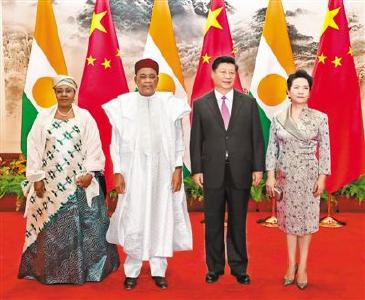 习近平同尼日尔总统伊素福会谈