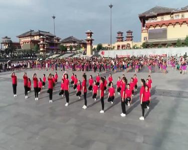 V视|我市举办大型舞蹈快闪活动庆祝党的生日