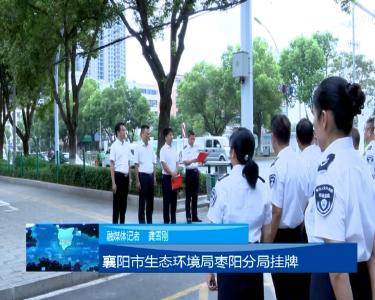 襄阳市生态环境局枣阳分局挂牌