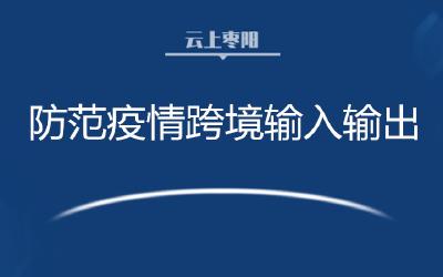 中央：精准防范疫情跨境输入输出