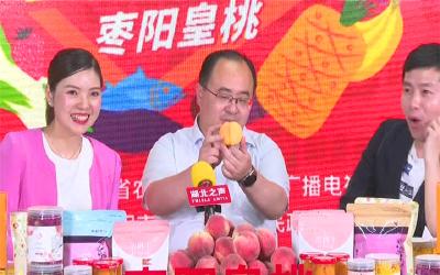 武义泉走进直播间为枣阳皇桃带货
