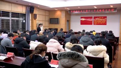 市政府机关支部开展12月“主题党日”活动