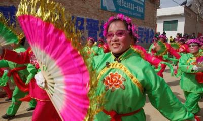 陕西大荔县：西阳秧歌舞起来