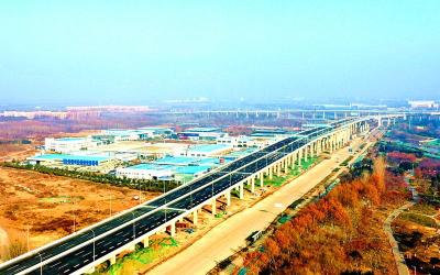 国内首条一次建成城市内环高架快速路通车