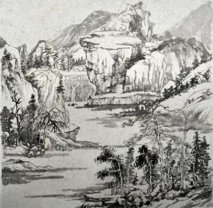 【惠游湖北征集】美术作品 |《水墨山水》