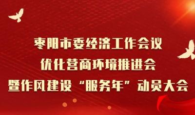  枣阳市委经济工作会议、优化营商环境推进会暨作风建设“服务年”动员大会召开