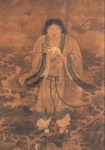 每日中华名画|[明]刘俊《刘海戏蟾图》