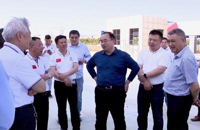 武义泉调研重点招商引资项目建设情况