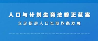 我国修改人口计生法拟明确实施三孩生育政策及配套支持措施