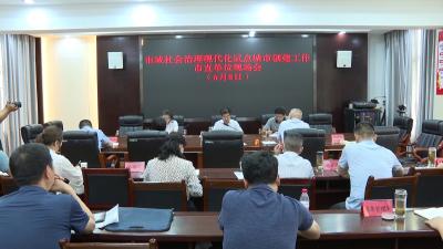 V视 | 市域社会治理现代化试点城市创建工作市直单位现场会召开