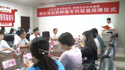 V视 | 武汉大学中南医院在我市举行湖北省妇科肿瘤专科联盟授牌仪式