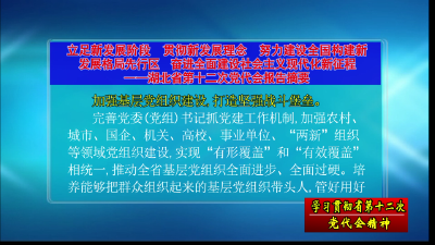 【深入学习贯彻省党代会精神】《省第十二次党代会报告摘要》
