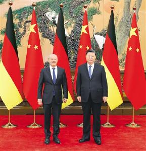 习近平会见德国总理朔尔茨