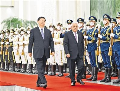 习近平同巴勒斯坦总统阿巴斯举行会谈