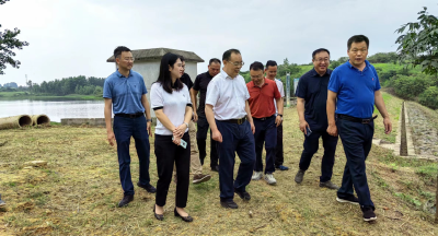 省水利厅领导调研枣阳河道治理和水库管理工作