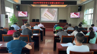 枣阳市审计局召开党风廉政建设警示教育大会