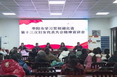 V视 | 我市召开学习贯彻湖北省第十三次妇女代表大会精神宣讲会