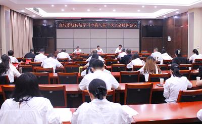 全市宣传系统传达学习市委九届十次全会精神