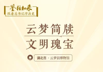 鉴往知来，跟着总书记学历史 | 云梦简牍 文明瑰宝