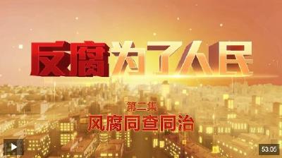 电视专题片《反腐为了人民》第二集《风腐同查同治》