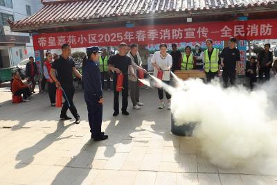 枣阳消防携手社区共筑住宅小区消防安全“安全阀”