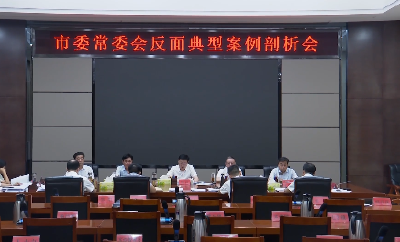 V视 | 市委常委会召开反面典型案例剖析会