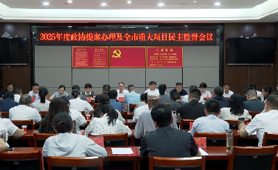V视 | 2025年度政协提案办理及全市重大项目民主监督会议召开
