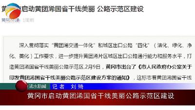 【视频】黄冈市启动黄团浠国省干线美丽公路示范区建设