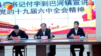 【视频】付宇到巴河镇宣讲党的十九届六中全会精神