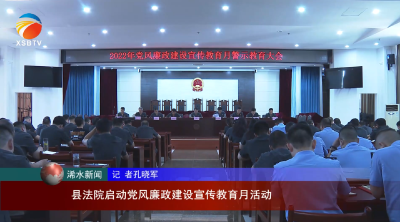 【视频】县法院启动党风廉政建设宣传教育月活动