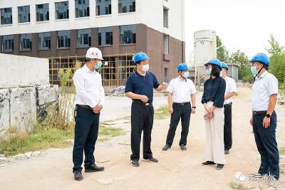付宇调研督办重点项目建设工作