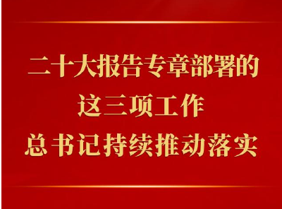第一观察 | 二十大报告专章部署的这三项工作，总书记持续推动落实